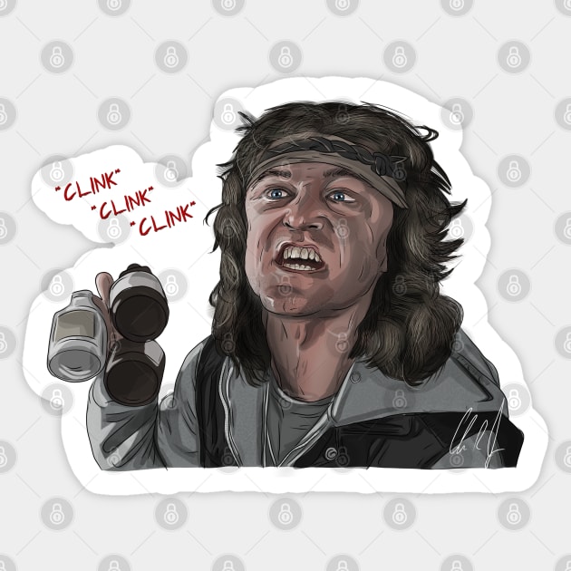 The Warriors: Luther Plays Bottles Sticker by 51Deesigns